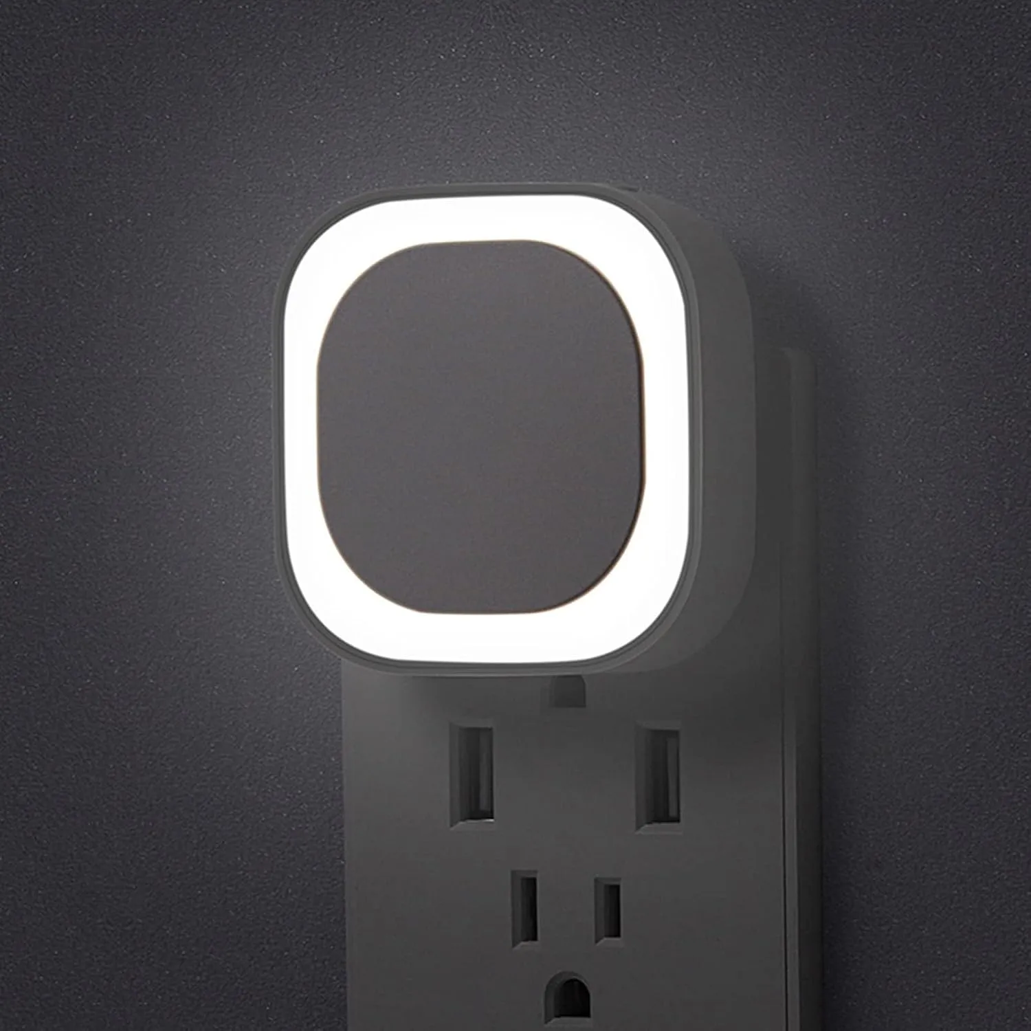 2 Pack Plug in Dimmable Night Light, Auto Dusk to Dawn Sensor, Bright LED Wall Night Light, Soft Glow, Daylight White Nightlight for Bathroom, Hallway, Stairs, Kitchen, Bedroom, Garage