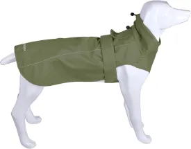 Adjustable Waterproof Dog Raincoat for Dogs,Lightweight Pet Rain Jacket Puppy Clothes with Reflective Strip for Small Medium Large Dogs (Army Green, Medium)