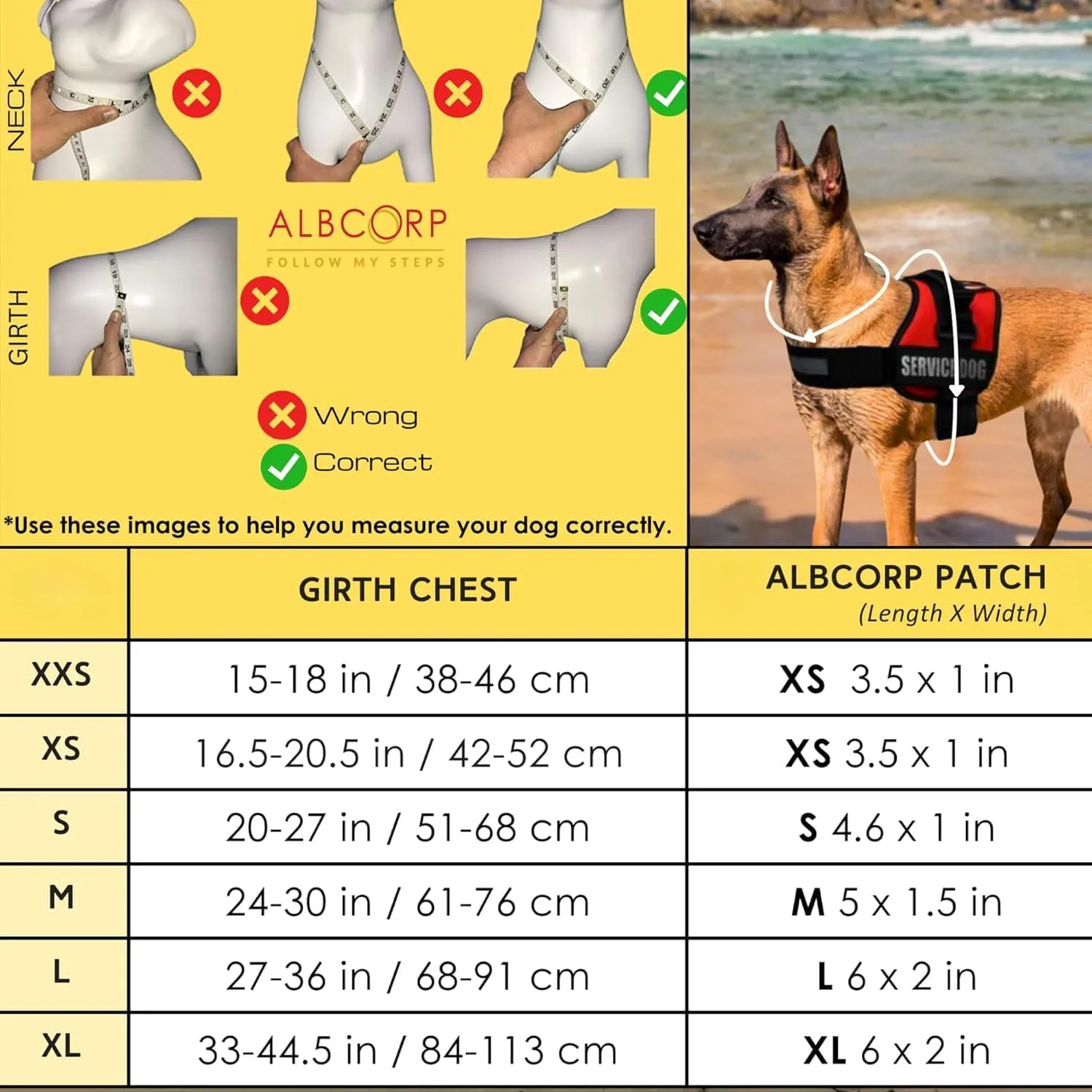 ALBCORP Reflective Service Dog Vest Harness  No-Pull Harness with Handle & Comfy Mesh Padding  Available in Sizes XXS-XL with 2 Removable Hook & Loop Service Dog Patches, Small, Green Camo