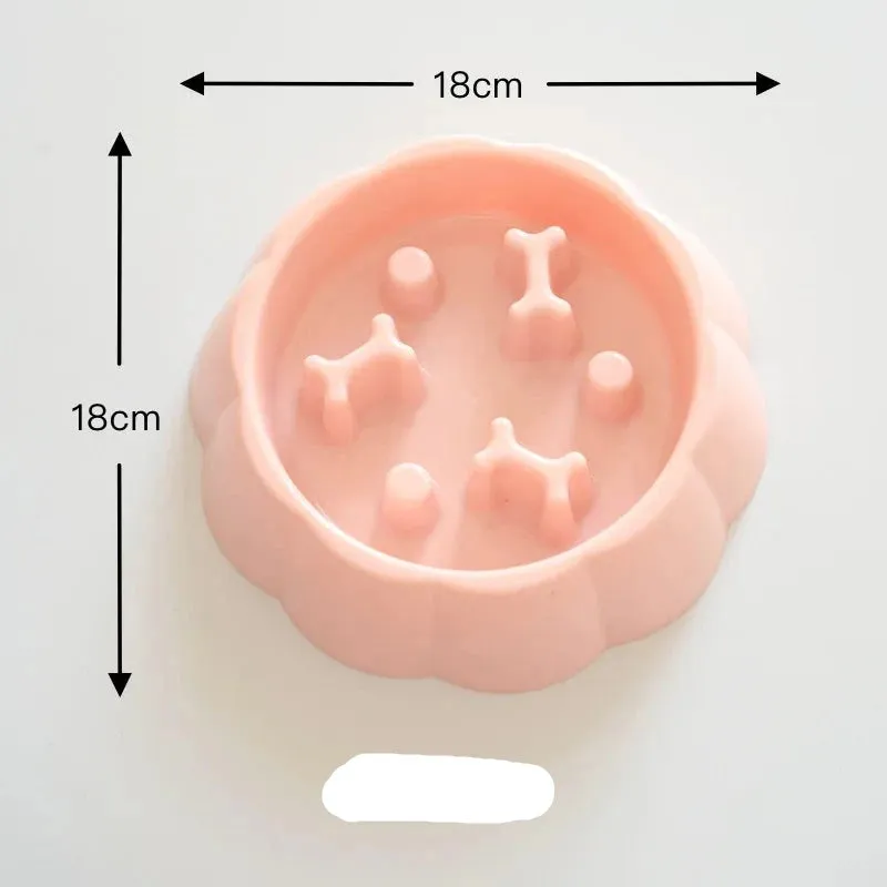 Anti-Choking Slow Feeder Bowl for Cats & Dogs