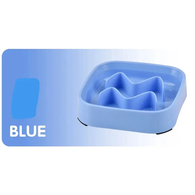Anti-Choking Slow Feeder Bowl for Cats & Dogs