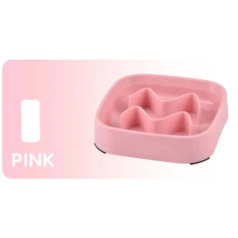 Anti-Choking Slow Feeder Bowl for Cats & Dogs