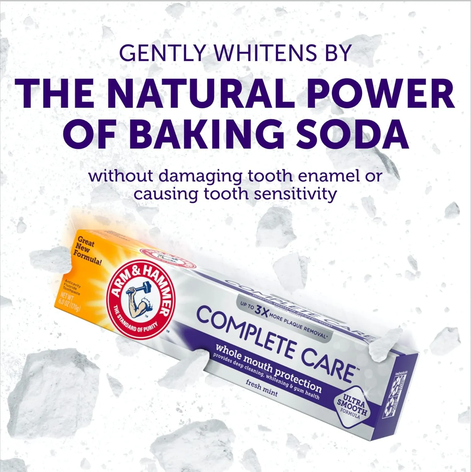 Arm & Hammer Complete Care Toothpaste, Fresh Mint, Whole Mouth Protection, 6.0oz