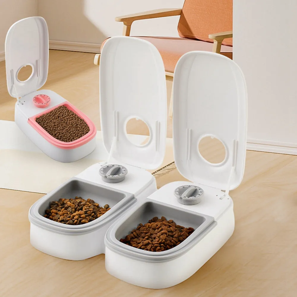 Automatic Pet Feeder Smart Food Dispenser Timer Stainless Steel Bowl