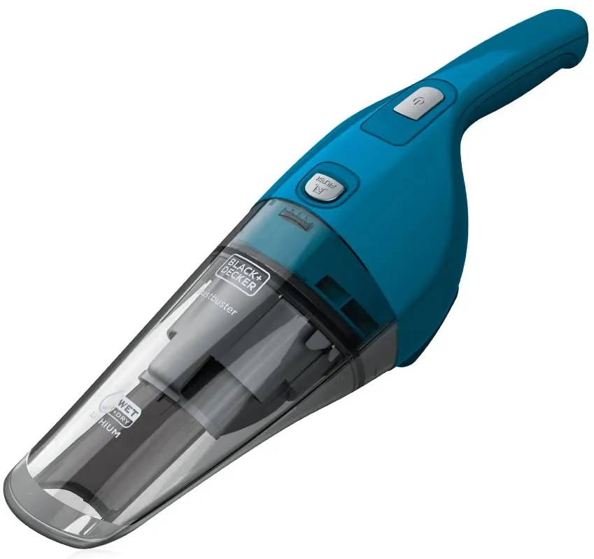 Black & Decker 7.2V Li-Ion Wet & Dry Cyclonic Dustbuster Vacuum (Grey / Blue)
