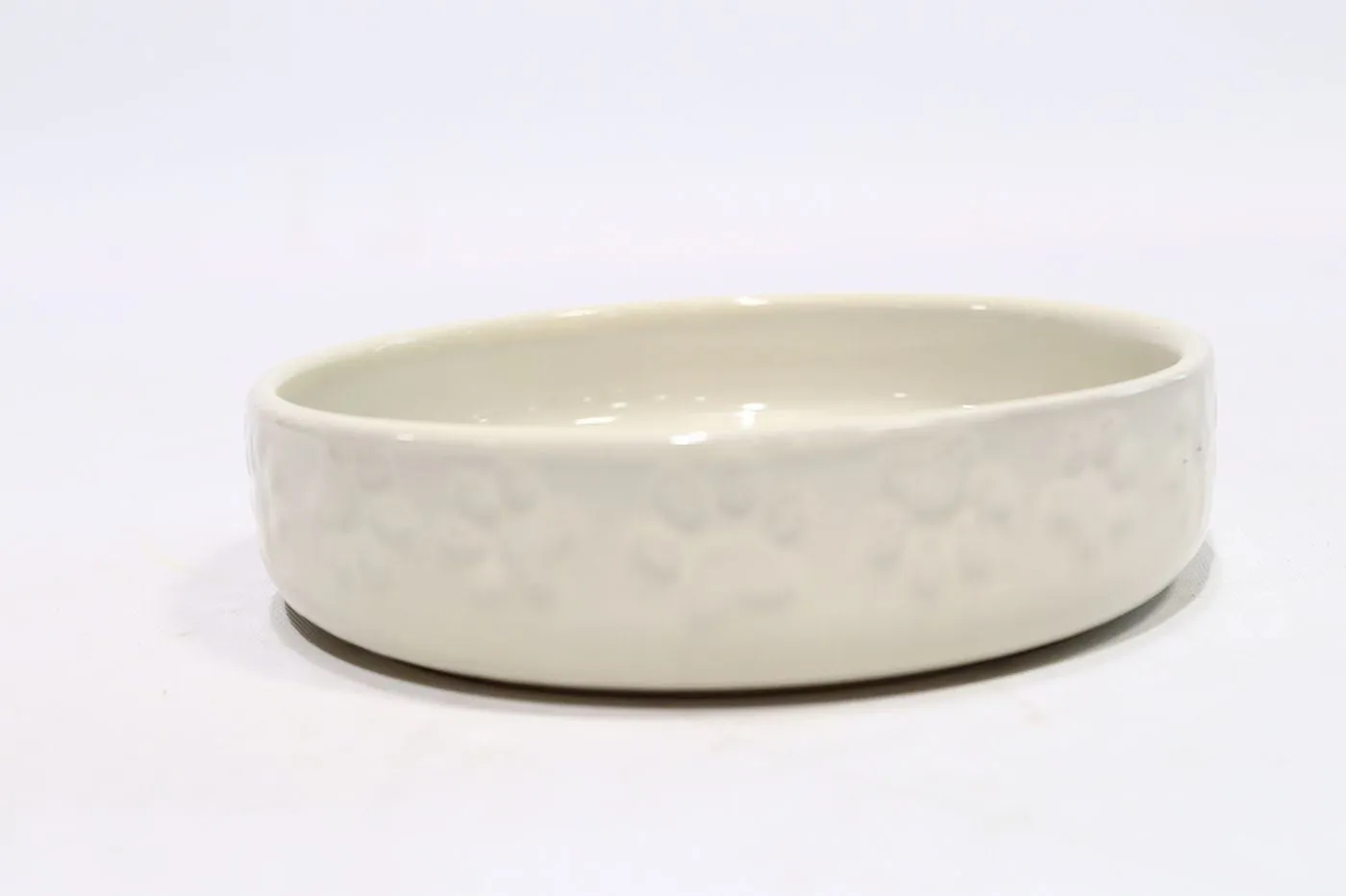 Colour Mix Cream Cat Saucer, 13 Cm