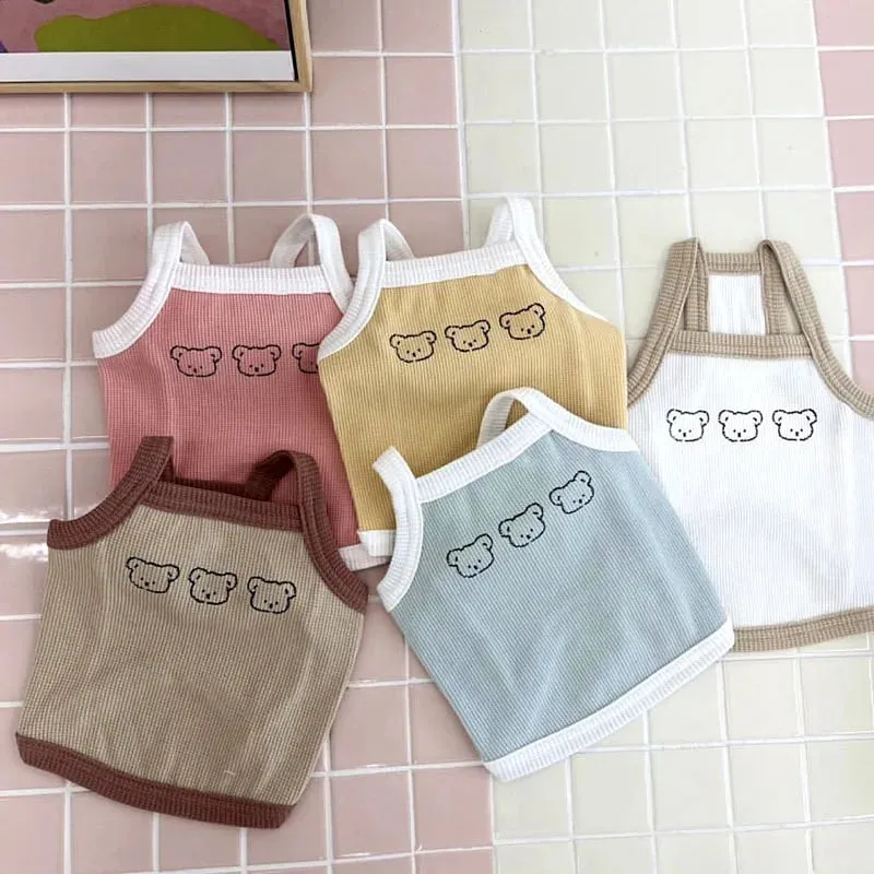 Cute Pet Dog Clothes | Three Beat Thin Dog Vest | French Bulldog Puppy Apparel | Small Medium Dog Clothing | Chihuahua Costume