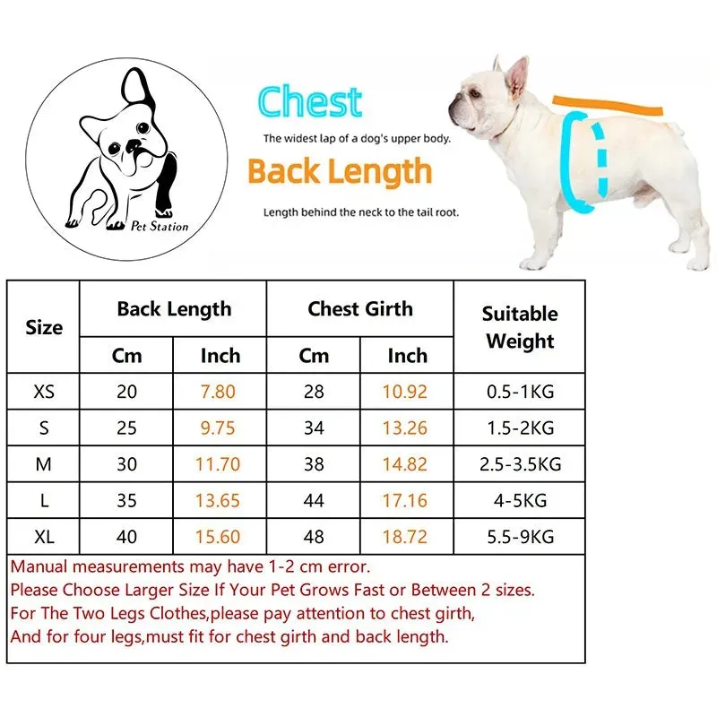 Cute Pet Dog Clothes | Three Beat Thin Dog Vest | French Bulldog Puppy Apparel | Small Medium Dog Clothing | Chihuahua Costume