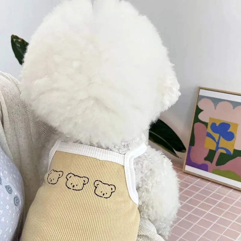Cute Pet Dog Clothes | Three Beat Thin Dog Vest | French Bulldog Puppy Apparel | Small Medium Dog Clothing | Chihuahua Costume