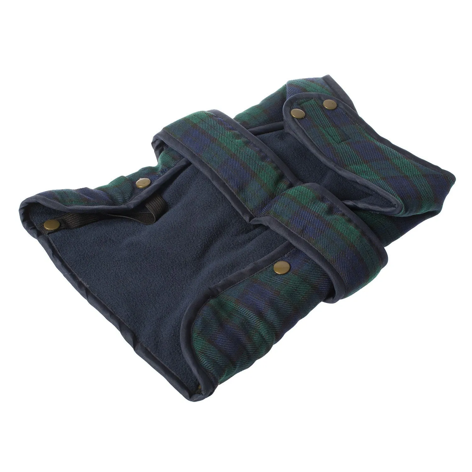 Dog Coat Tartan Bw - Size S
