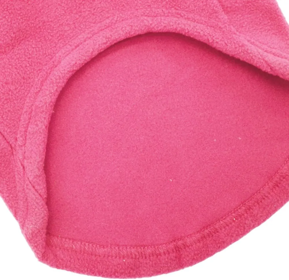 Dog Fleece Vest Soft Winter Jacket Sweater with D-Ring Leash Cold Weather Coat Hoodie for Small Medium Large Dogs Dark Pink Medium