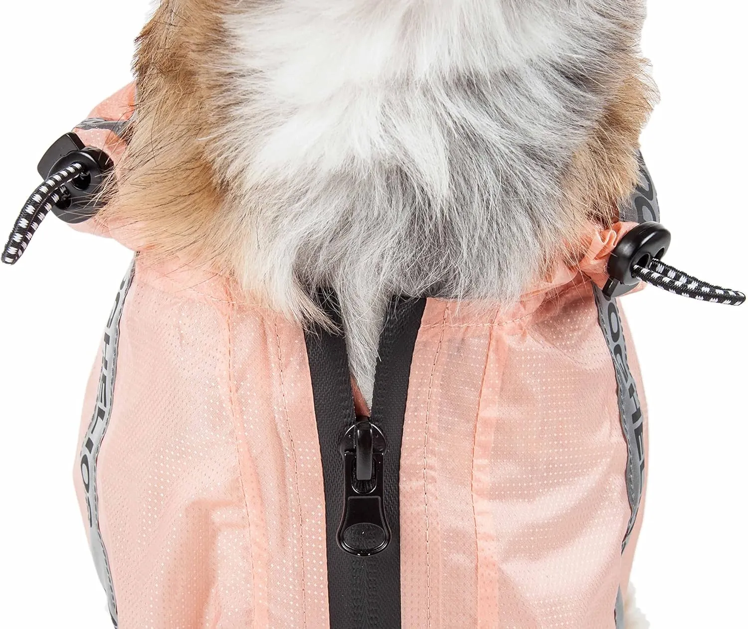Dog Helios Torrential Shield Adjustable and Waterproof Dog Raincoat Poncho, SM, Pink
