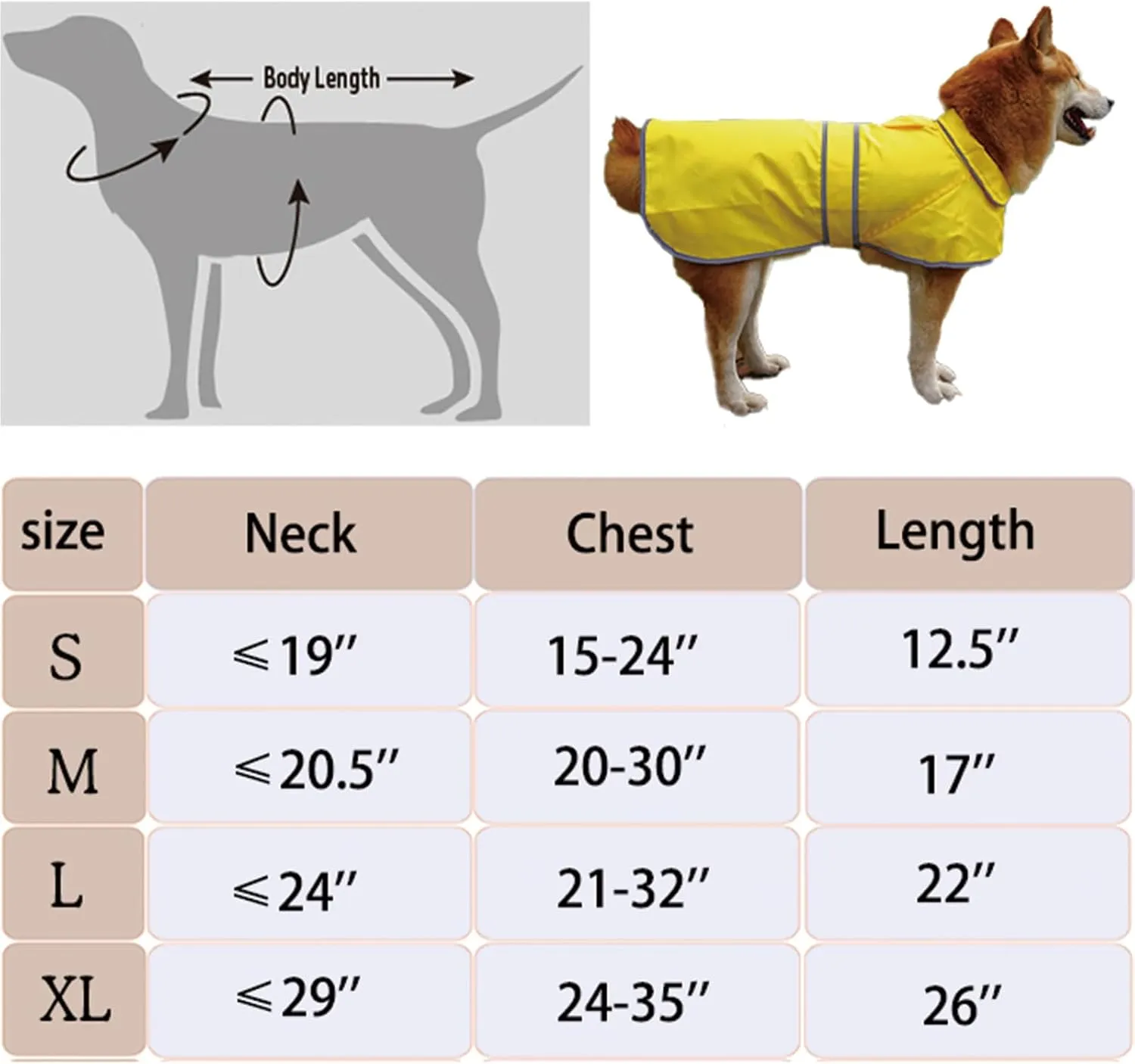 Dog Raincoat| Waterproof Adjustable & Lightweight Dog Jacket with Reflective Strips| Easy Step-in Closure for All-Weather| Fits Small Medium Large Dogs(Rose Red,Large)