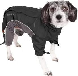 DOGHELIOS 'Blizzard' Full-Bodied Comfort-Fitted Adjustable and 3M Reflective Winter Insulated Pet Dog Coat Jacket w/ Blackshark Technology, Small, Black