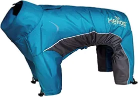 DOGHELIOS 'Blizzard' Full-Bodied Comfort-Fitted Adjustable and 3M Reflective Winter Insulated Pet Dog Coat Jacket w/ Blackshark Technology, Small, Blue