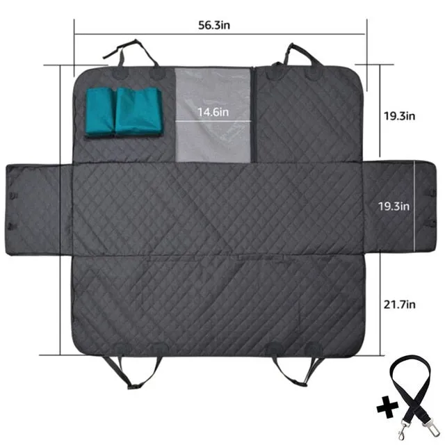 Dropshipping Waterproof  Dog Car Seat Cover Pet Carrier With Pet Safety Belt Car Rear Back Seat Mat Hammock Cushion Protector