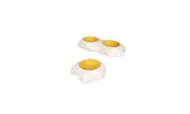 Egg Yolk Food Pet Bowl