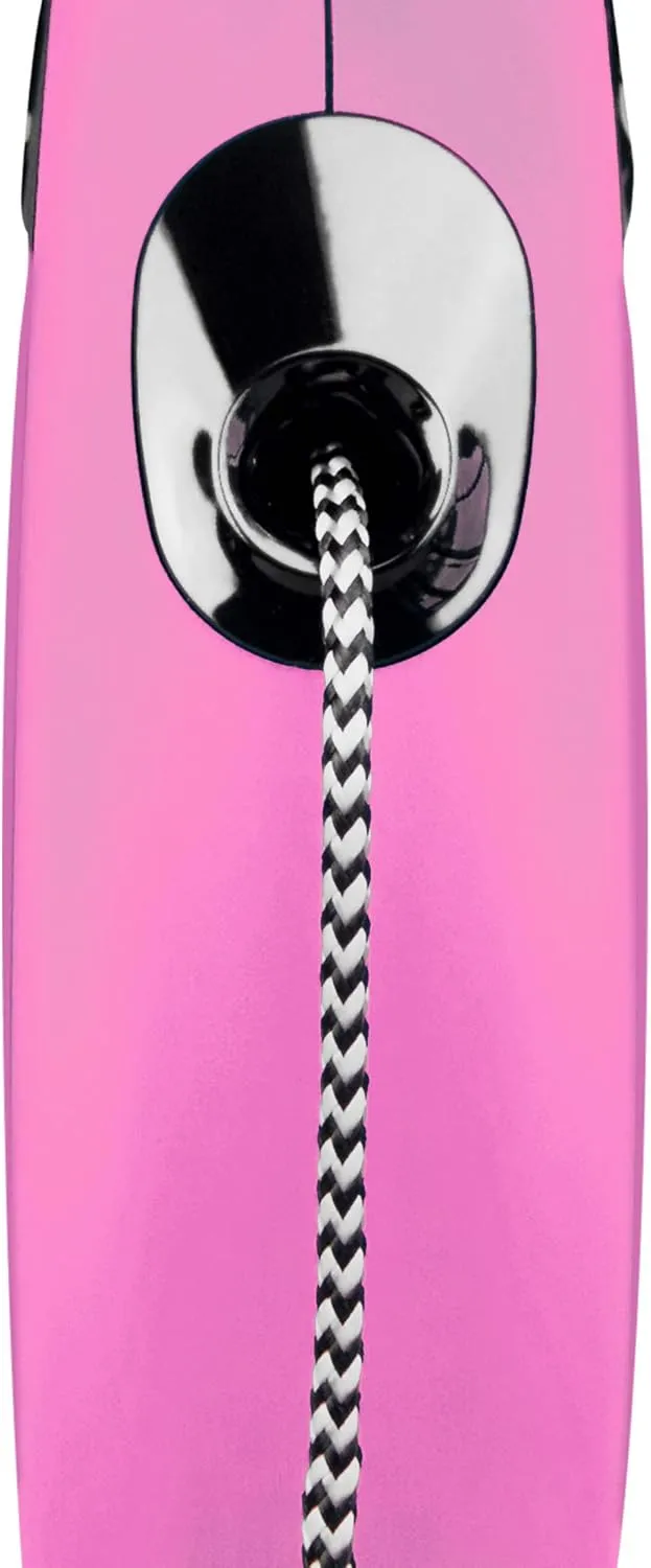 FLEXI New Classic Retractable Lead, M Cord 5 M Pink, Multicolor