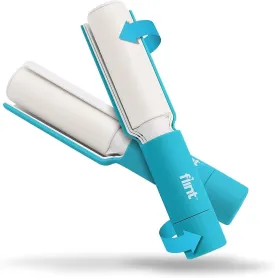 Flint Plus Retractable Lint Remover & Pet Hair Roller for Clothes  Refillable & Reusable Lint Roller with 70 Extra Sticky Tear-Off Sheets  Value Pack, Light Blue