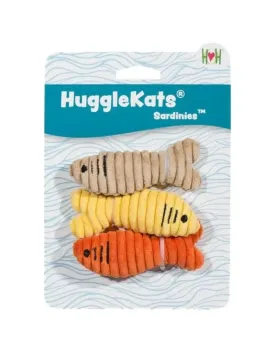 HuggleKats Sardinies Cat Toy 3pk