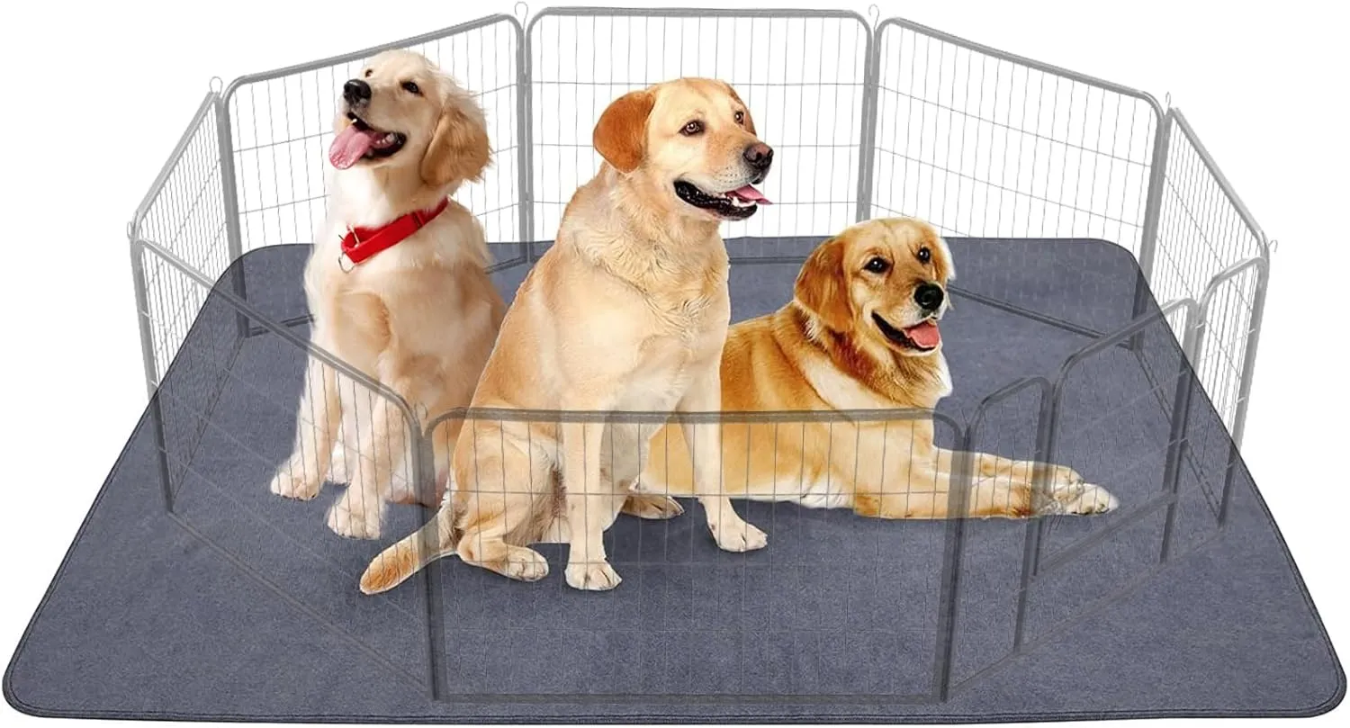 Large Washable Pee Pad Mats for Dogs, 72" x 72" Large Size Puppy Dog Pee Pad, Fast Absorbent Potty Mat, Waterproof Reusable Training Dog Pads for Indoor, Outdoor and Car Travel (72 x 72 / 1PCS)