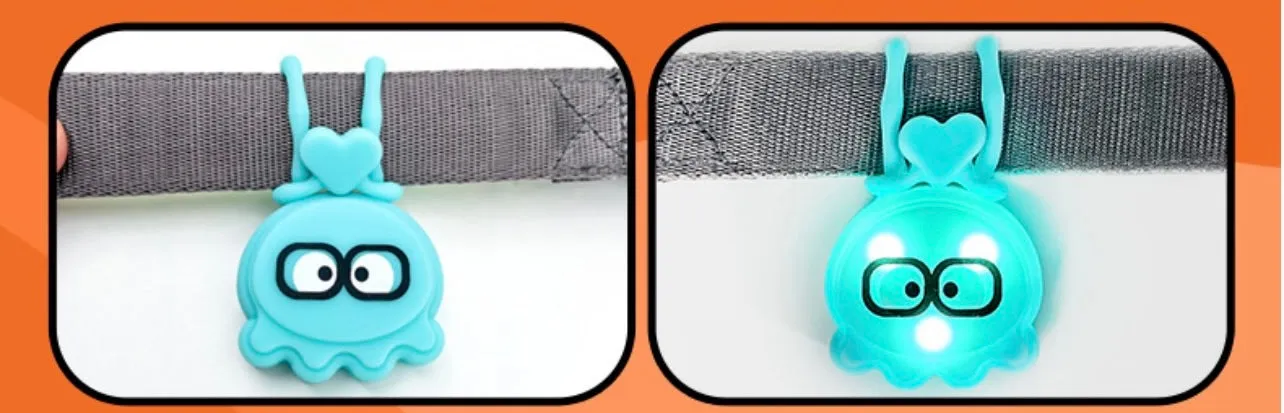 LaRoo Octopus Safety Blinker for Pets - Blue