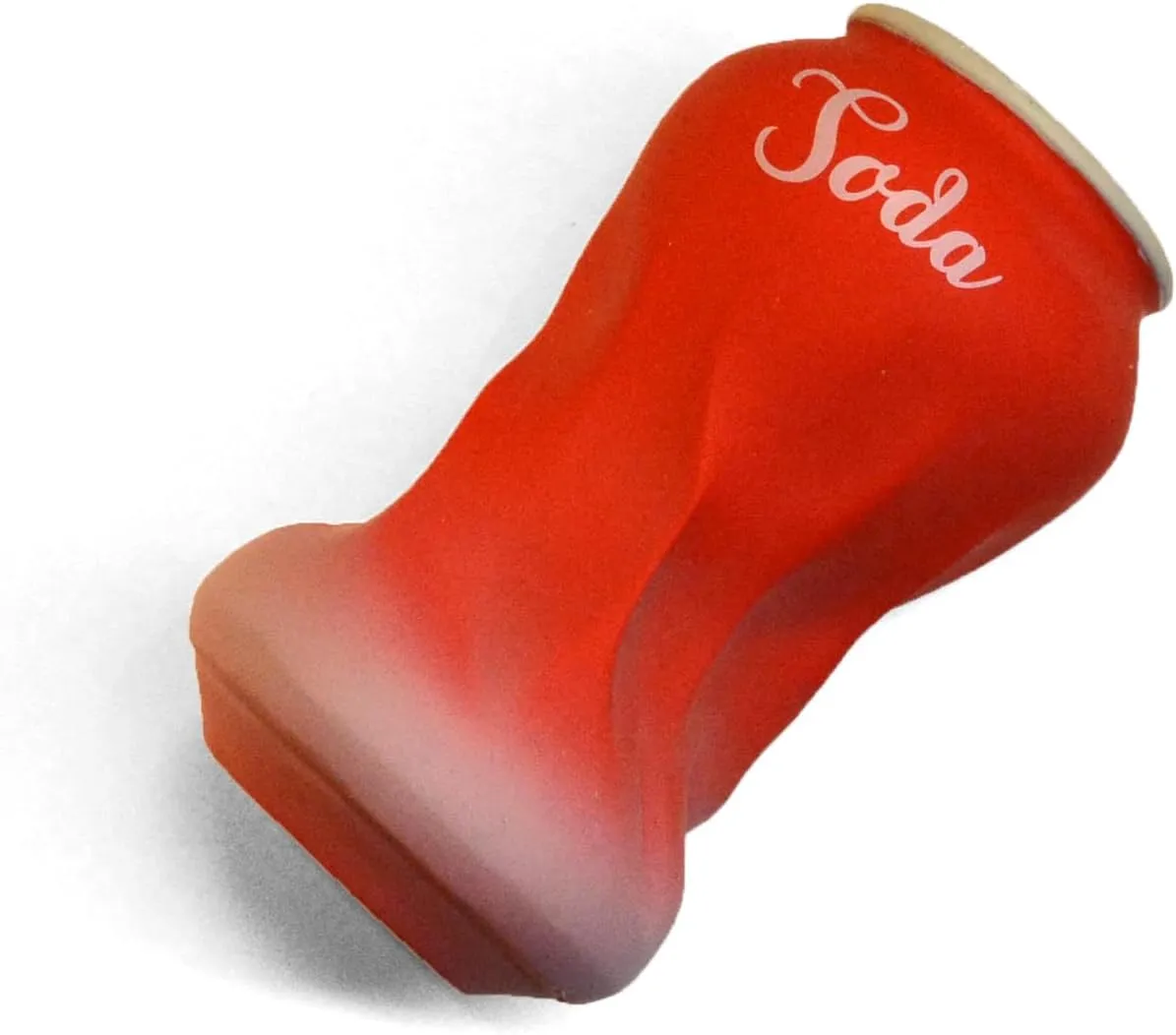 Latex Dog Squeaky Chew Toys, Flatten PET Bottles (RED)