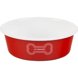 Le Creuset 6 cup Large Dog Bowl - Red
