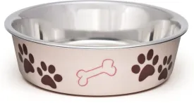 Loving Pets Bella Bowls  - Stainless Steel Dog Bowl  Paparazzi Pink