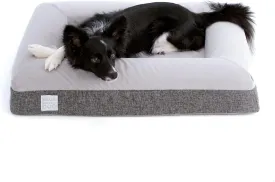 Luxury Essential Orthopedic Memory Foam Dog Bed with Waterproof Liner and Machine Washable Cover with YKK Zippers (Small 29" L x 23" W x 6" Th)