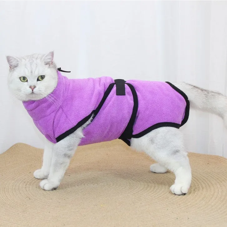 Microfiber Super Absorbent Dog Bathrobe