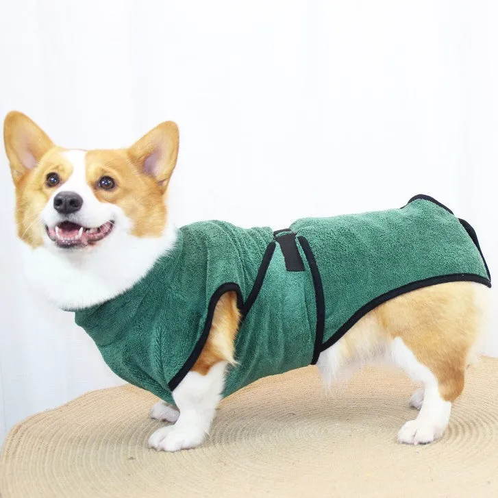 Microfiber Super Absorbent Dog Bathrobe