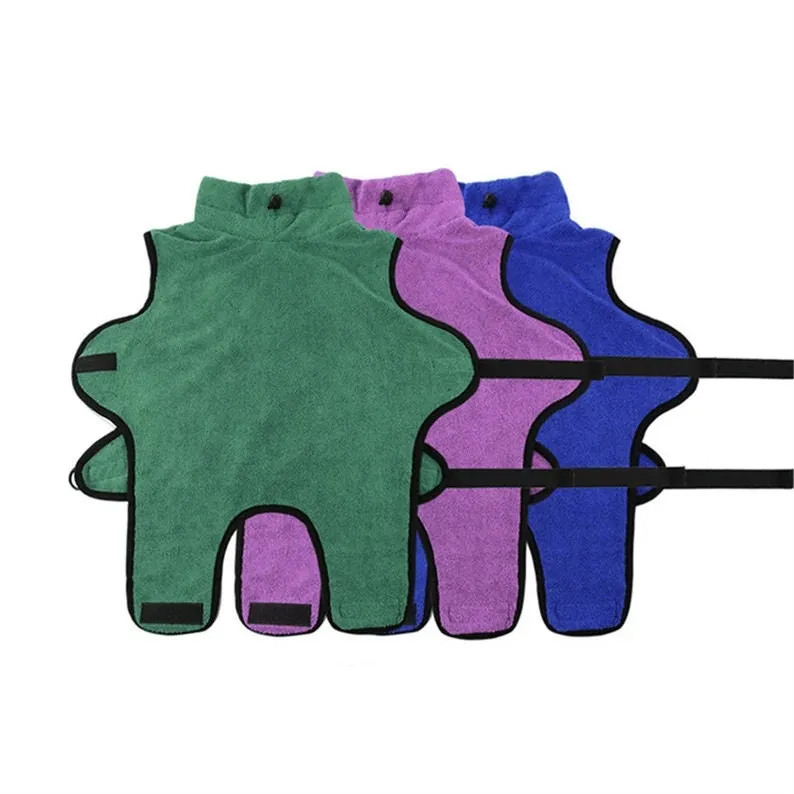 Microfiber Super Absorbent Dog Bathrobe