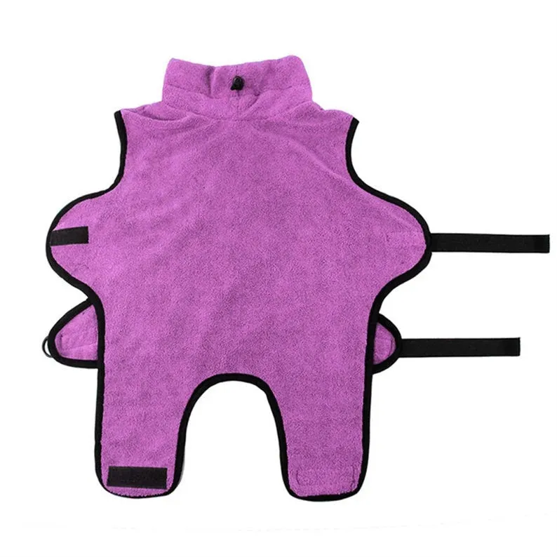 Microfiber Super Absorbent Dog Bathrobe