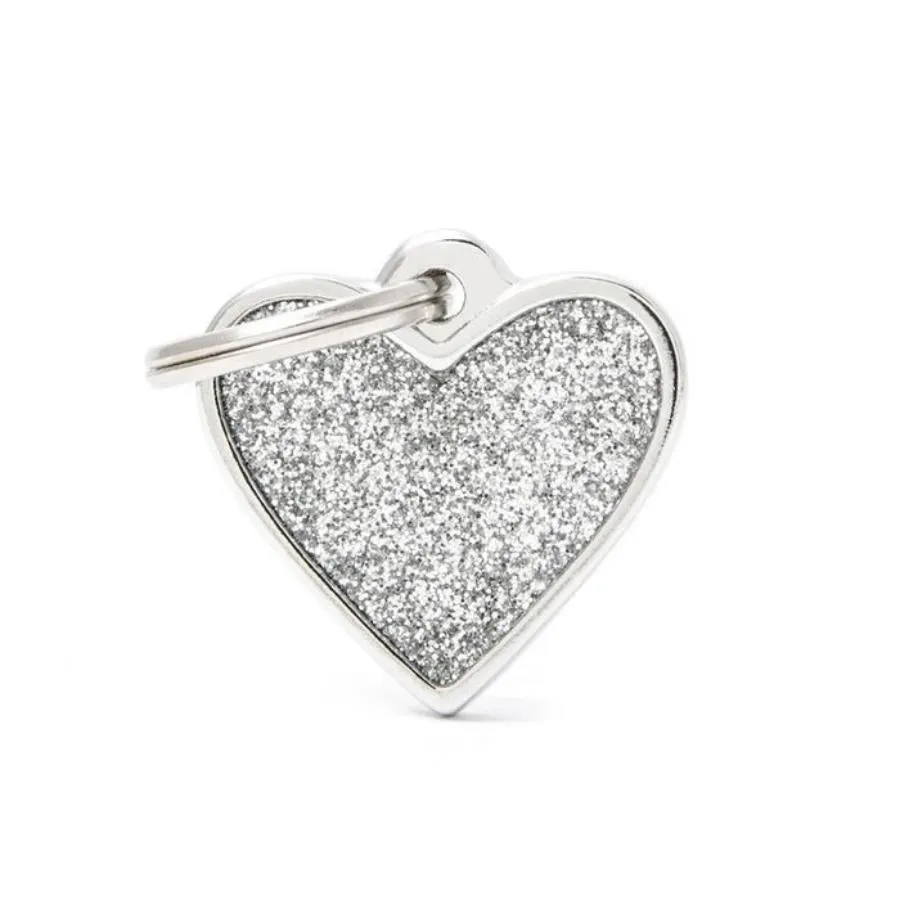 My Family ID Tags Shine Heart Small