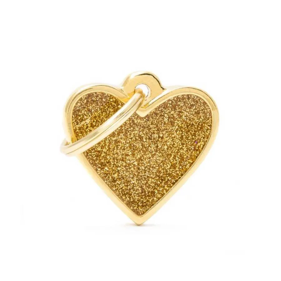 My Family ID Tags Shine Heart Small