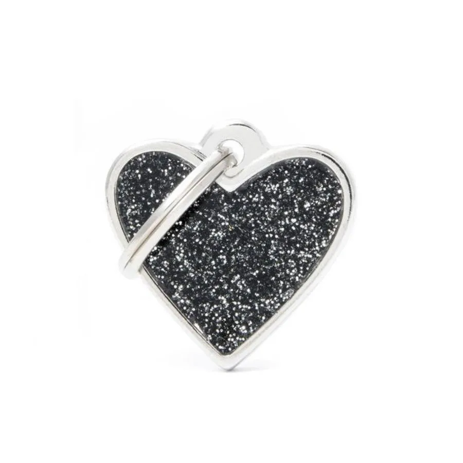 My Family ID Tags Shine Heart Small