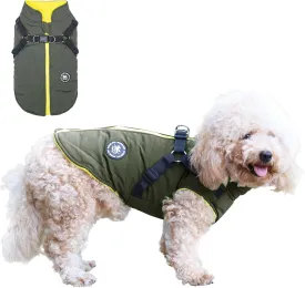 Norbi Dog Winter Jacket with Built-in Harness - Adjustable Warm Coats for Small to Large Dogs - Perfect for Cold Weather