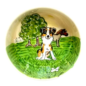 On the Ranch - Handmade Dog Bowl