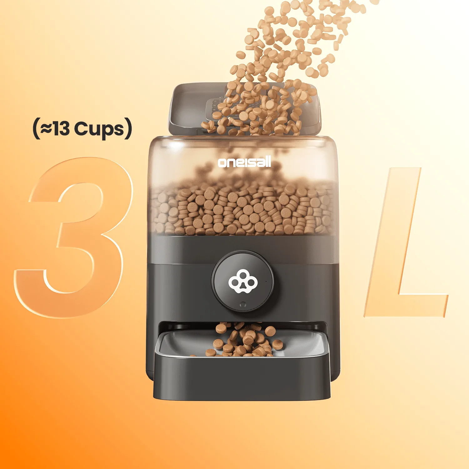 Oneisall 3L Cordless Smart Pet Feeder Wi-Fi Enabled(Pre-Sale)