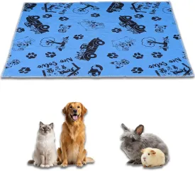 Pee Pad 47.2 x 23.6 Inches - Reusable Waterproof Absorbent Non-Slip - for Dog, Bunny, Guinea Pigs, Cat - Potty Training - Kitchen Floor - in Front of Litter Box - Cage Bottom