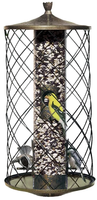 Perky-Pet 735 Wild Bird Feeder, 15-1/2 in H, 3 lb, Plastic, Black, Hanging Mounting :EA: QUANTITY: 1
