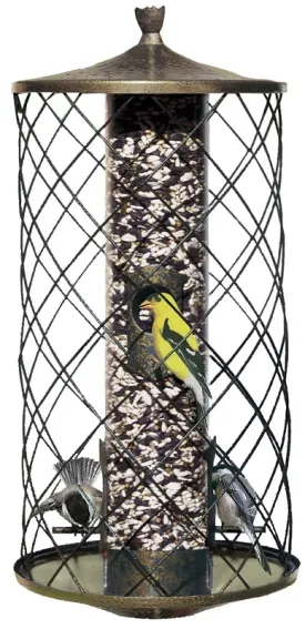 Perky-Pet 735 Wild Bird Feeder, 15-1/2 in H, 3 lb, Plastic, Black, Hanging Mounting :EA: QUANTITY: 1