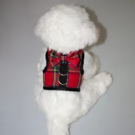 Pet Clothes Plaid Dog Breathable Velcro Vest