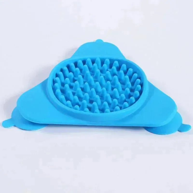 Pet Suction Cup Slow Feeder Bowl – Silicone Dog & Cat Bowl