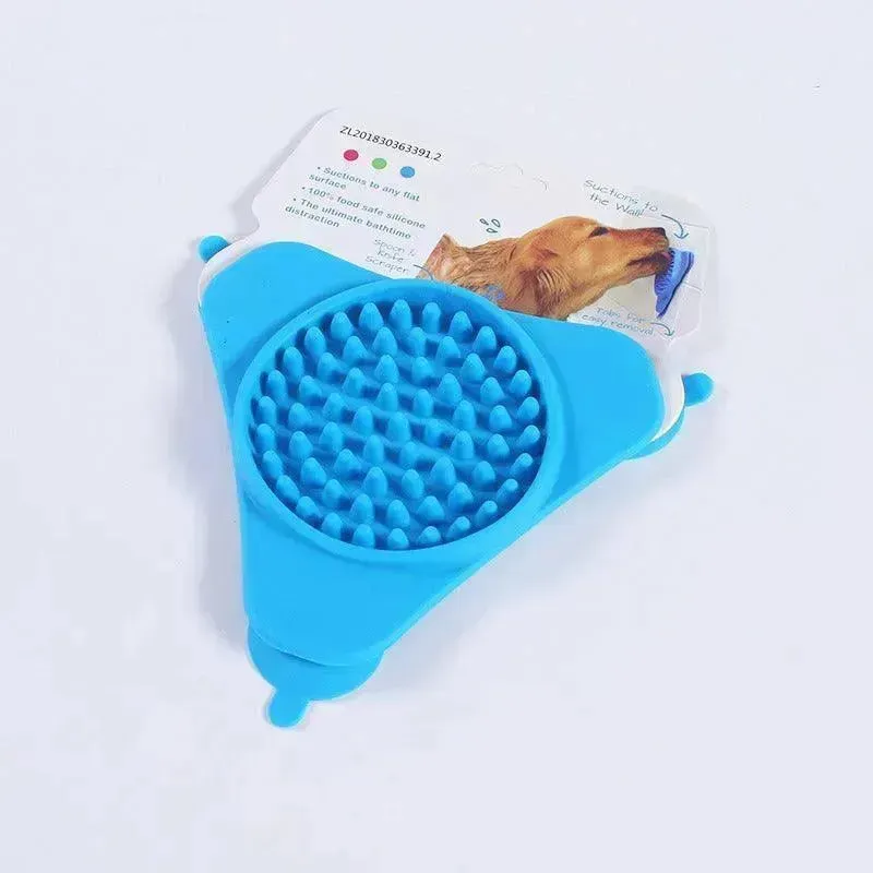 Pet Suction Cup Slow Feeder Bowl – Silicone Dog & Cat Bowl