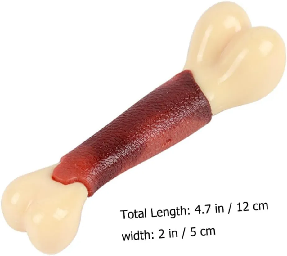 POPETPOP 2pcs Pet Chewing Toy Beef Flavored Molar Stick for Dogs Material for Teething Puppies Fun and Plaything for Healthy Teeth