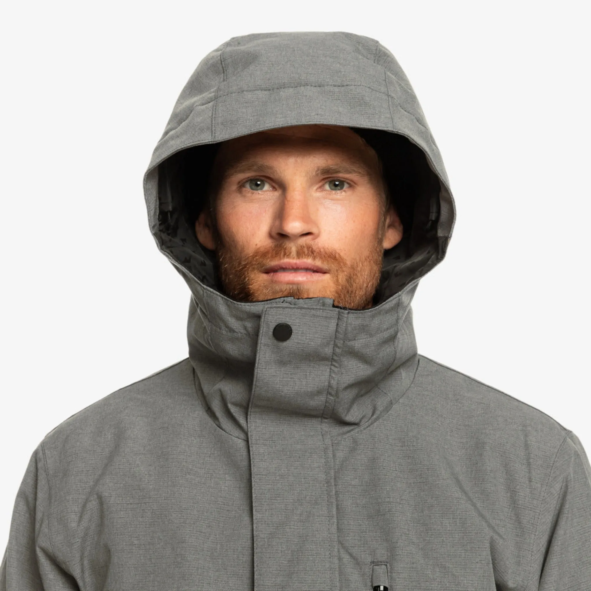 Quiksilver Mission Solid Snow Jacket - Heather Grey