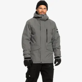 Quiksilver Mission Solid Snow Jacket - Heather Grey