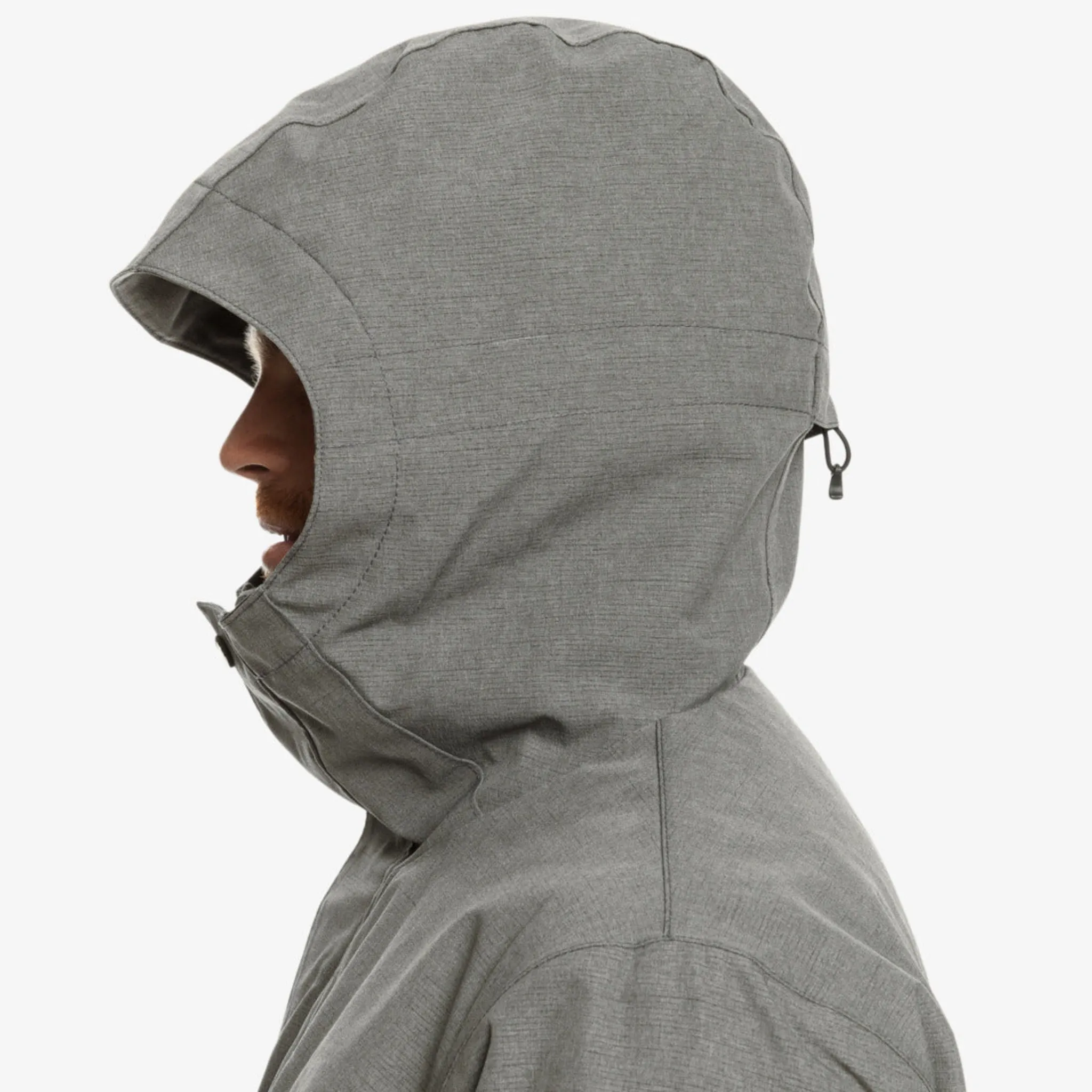 Quiksilver Mission Solid Snow Jacket - Heather Grey